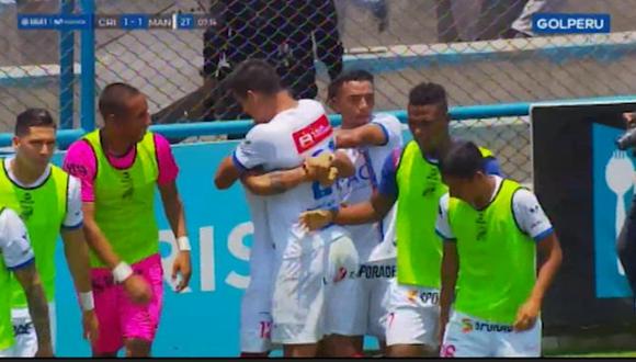 Ricardo Lagos silenció el Estadio Alberto Gallardo con el gol a Sporting Cristal. (Captura: Gol Perú)