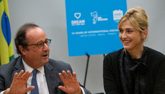 Julie Gayet y François Hollande se sumaron a una iniciativa de la Fundación GoodPlanet. (Foto: AFP)