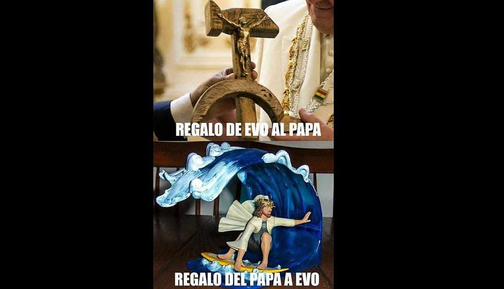 El Papa ya se fue de Bolivia, pero estos memes de Evo Morales quedarán por siempre. (CNmemes)