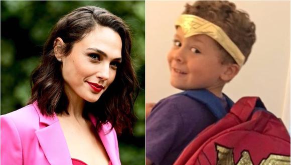 La actriz dedicó tierno mensaje a niño que se disfrazó de 'Wonder Woman'. (Foto: Composición/Instagram)
