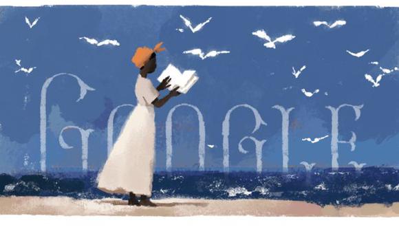 Google celebra con este doodle el 230 aniversario del nacimiento de Mary Prince. (Foto: Google)
