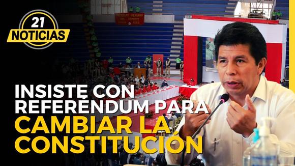 PEDRO CASTILLO will seek a REFERENDUM to CHANGE THE CONSTITUTION