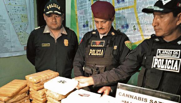 La Victoria: Incautan 113 kilos de marihuana ‘cripy’. (USI)