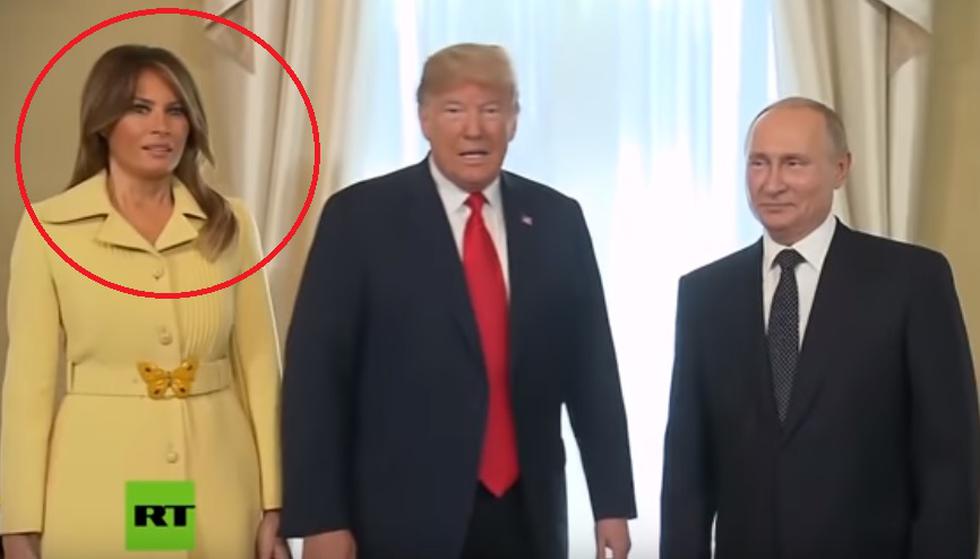 Melania Trump pone cara de 'horror' al saludar a Vladimir Putin y se vuelve viral.