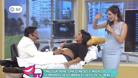 Melissa Paredes rompe en llanto al enterarse el sexo de su bebé en vivo (Captura)