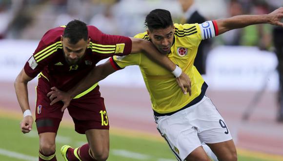 Colombia y Venezuela se enfrentan en amistoso internacional (Foto: AP).