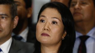 Keiko Fujimori y la vez que prometió que no utilizaría el poder político para beneficiar a su padre