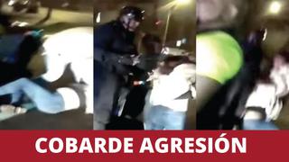 Mujer fue golpeada brutalmente por su pareja en plena vía pública en Lince [VIDEO]