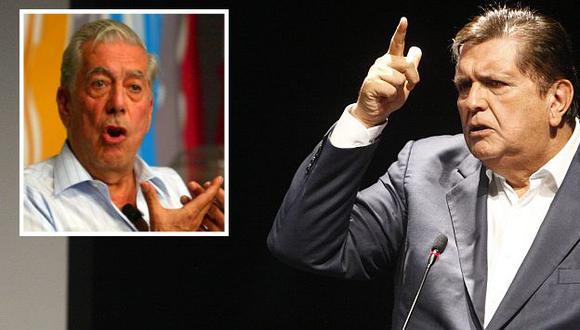 Alan García le responde a Mario Vargas Llosa, quien pidió a los peruano no votar por el líder aprista. (USI)