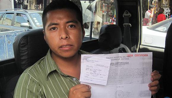 Taxista Villalobos dijo que teme por su vida. (Manuel Igreda)