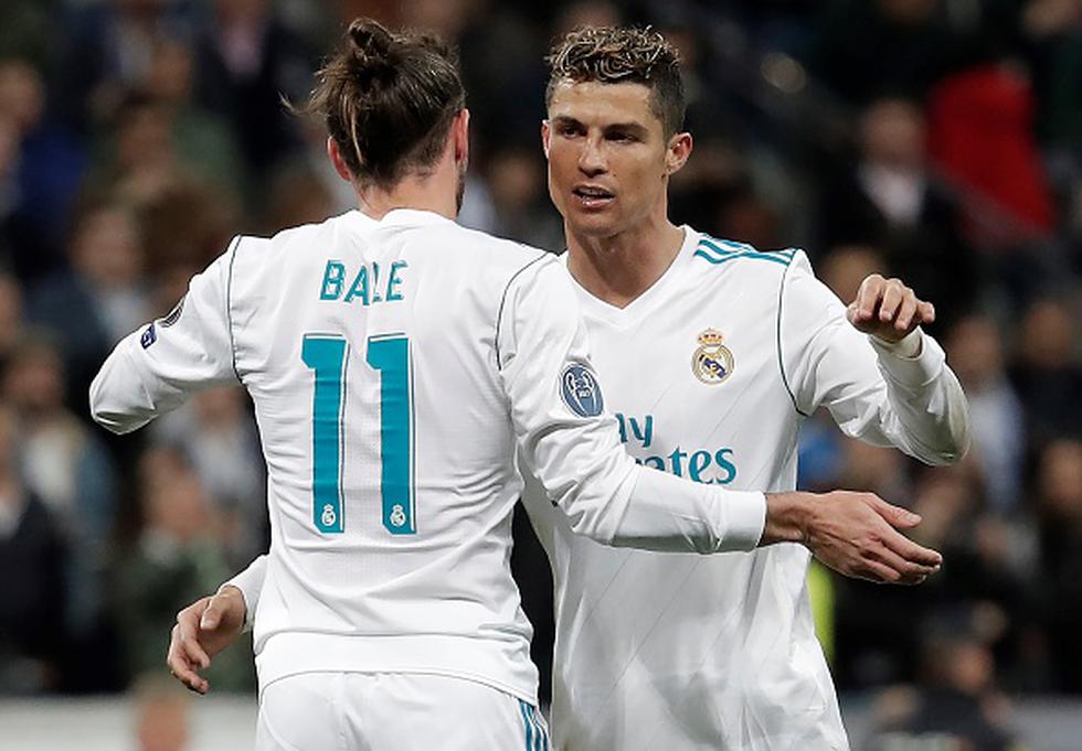 Gareth Bale y Cristiano Ronaldo. (Getty)