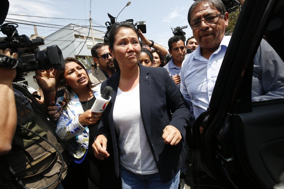 Keiko Fujimori fue detenida hoy en el Ministerio Público. (Perú21)