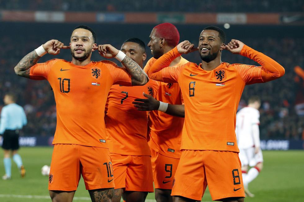 Holanda goleó 4-0 a Bielorrusia con doblete de Depay por las eliminatorias de la Eurocopa 2020. (EFE)
