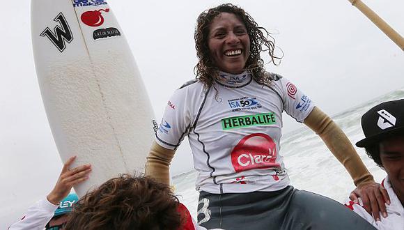 Analí Gómez pidió más apoyo para el surf. (USI)