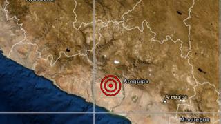 Sismo de magnitud 4,1 se reportó en Arequipa, señala IGP 