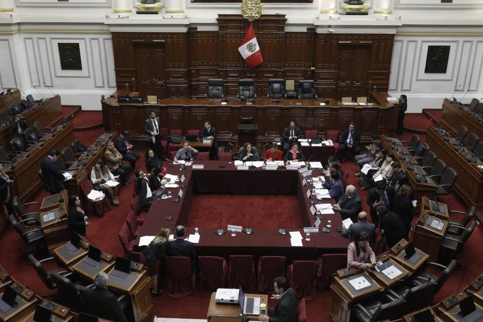 Comisión de Constitución continúa debate de proyectos de reforma política. (Foto: GEC/ Anthony Niño De Guzmán)