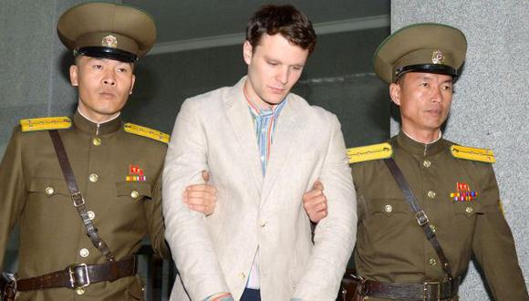 Estudiante estadounidense Otto Warmbier fue detenido en 2016 por Corea del Norte. (Reuters)
