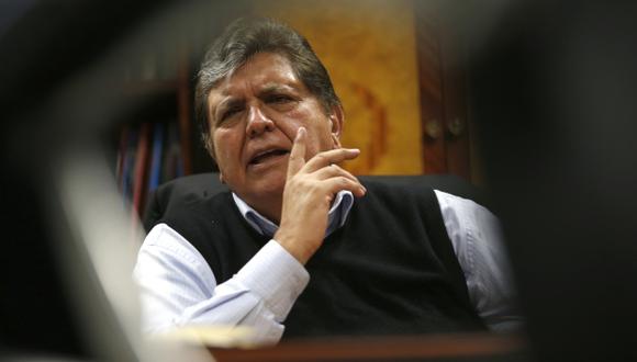 Alan García. Se desclasificó el último viernes los files del caso narcoindultos en el Congreso. (César Fajardo)