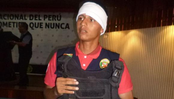 Suboficial Juan Huapaya resultó herido en el Callao. (USI)