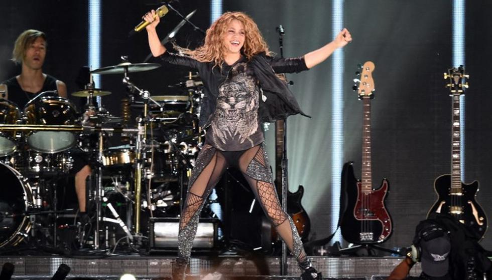 Shakira presentó su concierto frente a casi 50 mil personas. (Foto: AFP)