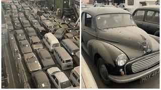 Encuentran una valiosa colección de 174 autos clásicos abandonados y ahora serán subastados 