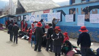 Huancayo: Estudiantes realizan protestas recibiendo clases en la calle