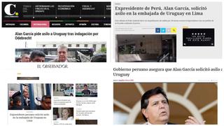 Reacciones de medios internacionales al pedido de asilo político de Alan García