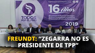 Jaime Freundt: “Aureo Zegarra no es presidente de TPP” [VIDEO]
