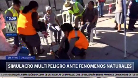 Así se realizó el simulacro en la ciudad de Arequipa. (Video: Canal N)
