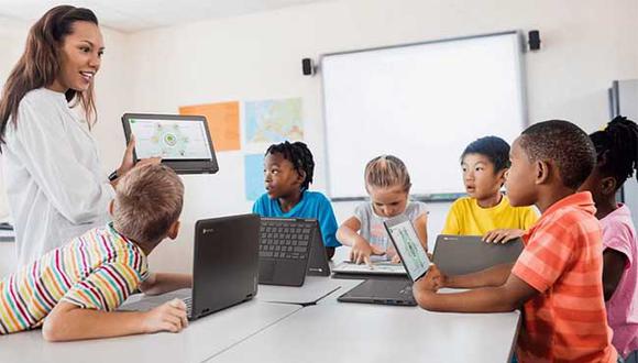 LanSchool ayuda a los maestros a conectarse con los alumnos, además de otros servicios más. (Foto: Lenovo)