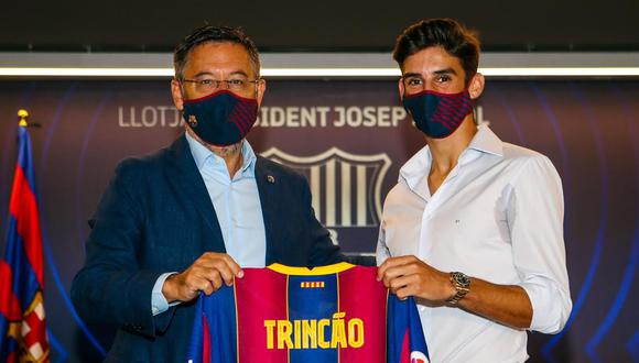 Francisco Trincao llega al Barcelona procedente del Sporting Braga. (Foto: FC Barcelona)