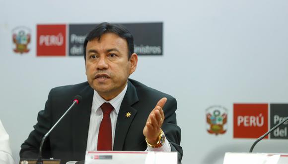 El ministro Félix Chero defendió el proyecto de ley sobre el Día Nacional de personas desaparecidas durante el periodo de violencia 1980-2000. (Foto: PCM)