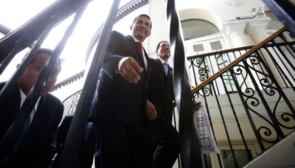 CON EVASIVAS. El presidente Ollanta Humala dice que la indagación no debe politizarse. (Martín Pauca)
