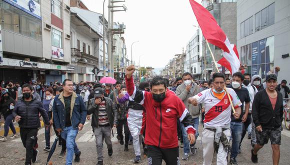 Protestas en Huancayo se dieron entre el 28 de marzo y 2 de abril. (Foto: Adrián Zorrilla/@photo.gec)