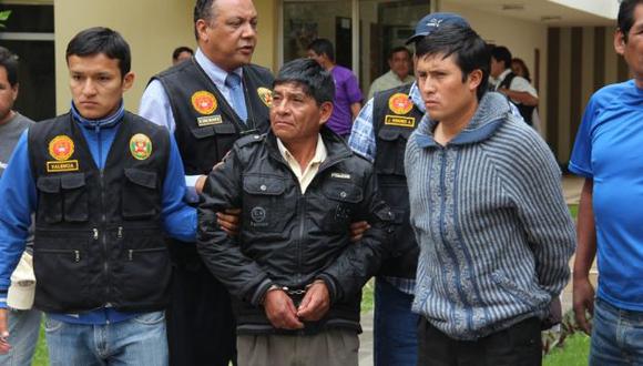 CULPABLES. Joel Carbajal López (31) y Tomás Parimango Rojas (55) fueron capturados en su casa. (Randy Cardoso)