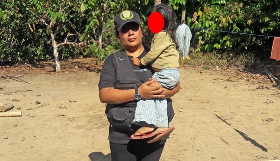 Patricia Aguilar fue encontrada en Perú junto a una bebé y otros menores de edad. (Foto: Municipalidad Distrital de Pangoa)