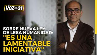 Yván Montoya sobre nueva ley sobre lesa humanidad: “Es una iniciativa lamentable”