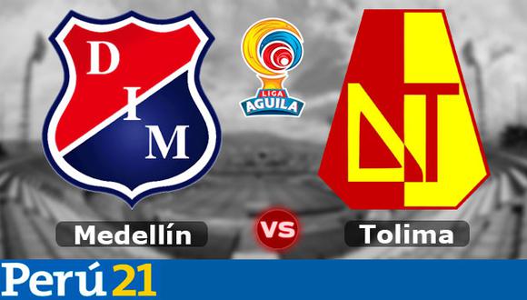 Medellín y Tolima abren la ida de las semifinales por la Liga Águila en el estadio Atanasio Girardot de Medellín. (Foto: Composición)