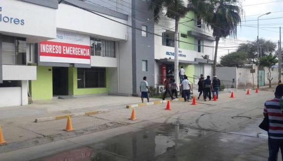 Víctima fue trasladada a una clínica de la ciudad de Piura, donde confirmaron su deceso. (Jorge Merino)