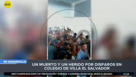 Colegio Trilce suspendió las clases tras el hecho. Padres de familia piden más seguridad (Captura: RPP Noticias)