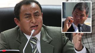 Gregorio Santos ensalza a Rafael Correa y arremete contra la prensa