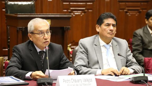 Pedro Chávarry sustentó el presupuesto que el Ministerio Público requiere para el próximo año. (Congreso de la República)