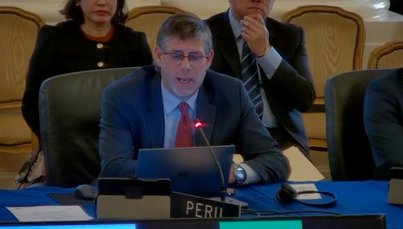 Paul Duclos Parodi mostró la postura del Perú ante hechos de violencia ocurridos en las últimas semanas. (Foto: captura de video)