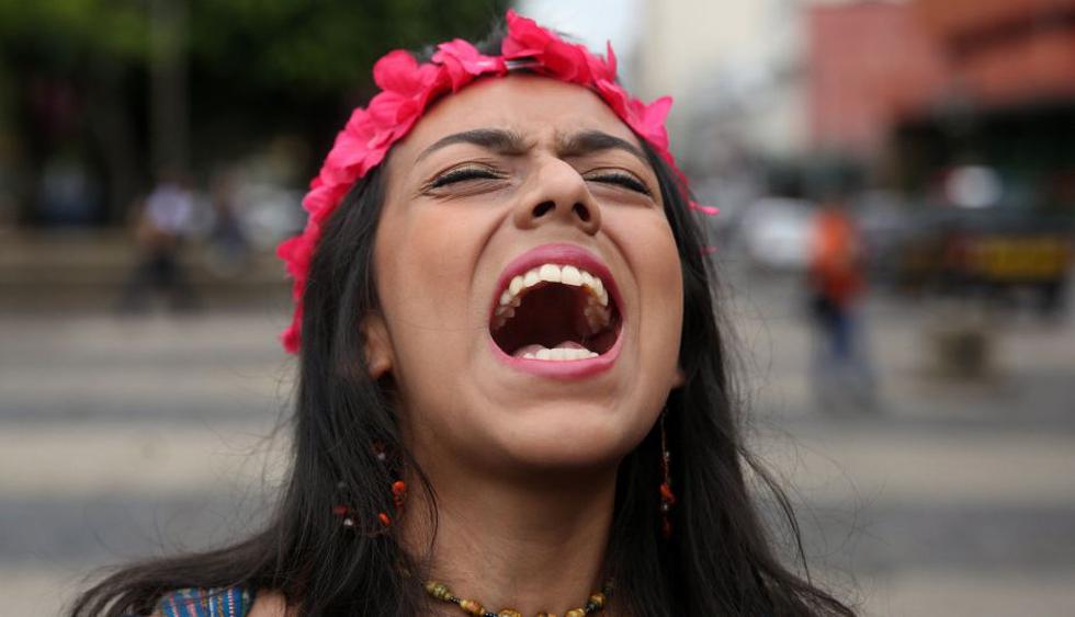 En Guatemala, hubo gran conglomeración de mujeres que se unieron a la marcha. (EFE)