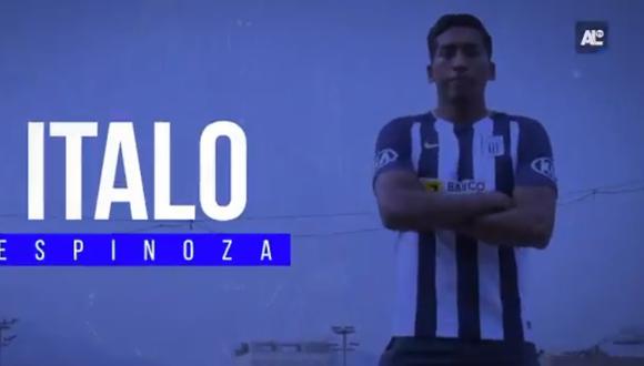 Ítalo Espinoza se convirtió en nuevo jugador de Alianza Lima (Foto: captura de Alianza Lima TV).