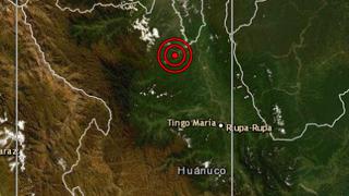 IGP: Sismo de magnitud 4,1 se reportó en Aucayacu, Huánuco