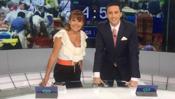 Magaly Medina debutó este lunes en el noticiero de Latina. (@magalyperu)