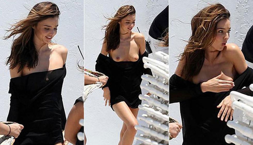 La modelo de Victoria\'s Secret Miranda Kerr se encontraba rodando un anuncio en Miami (EEUU) para una firma de cosméticos cuando sufrió un percance. (INFphoto.com)
