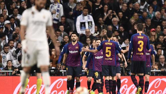 Barcelona venció 1-0 a Real Madrid con golazo de Rakitic. (Foto: AFP)