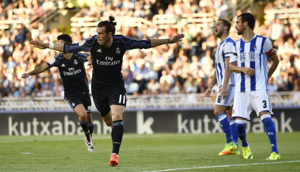 Real Madrid goléo 3-0 a Real Sociedad en su inicio en la Liga española. (AFP)